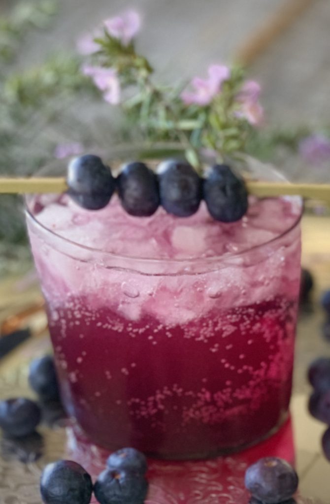 Vodka and Blueberry Cocktail
