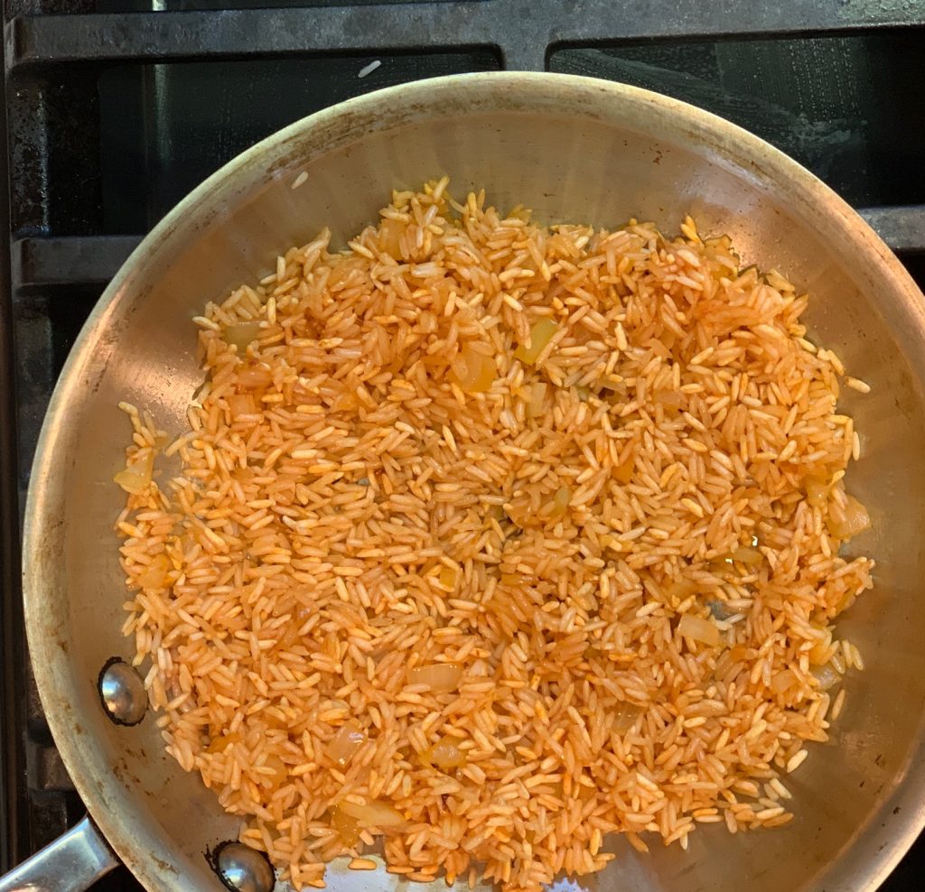 Spanish Rice with tomato sauce