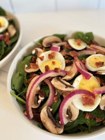 Warm Spinach Salad