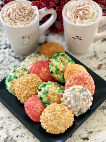 cocoa and sugar cookies