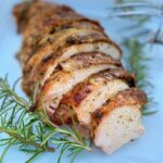 turkey slices on white plate