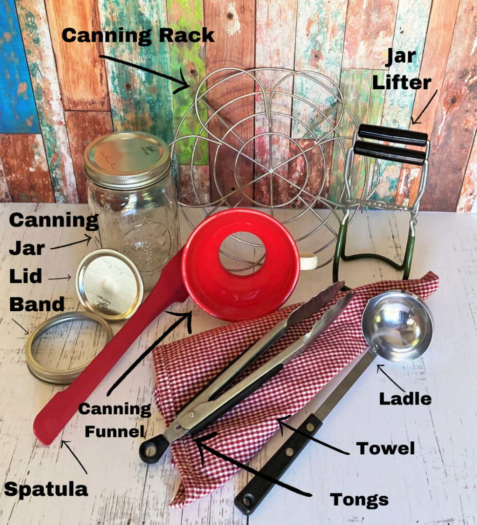 Water Bath Canning utensils