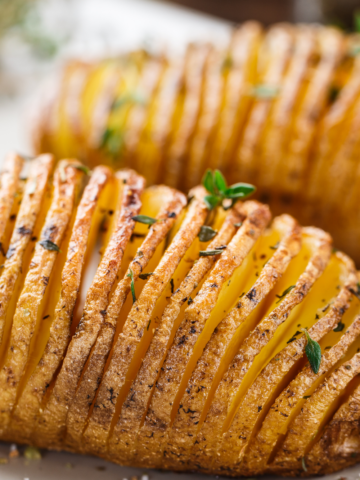 Hasselback Potatoes with herbs