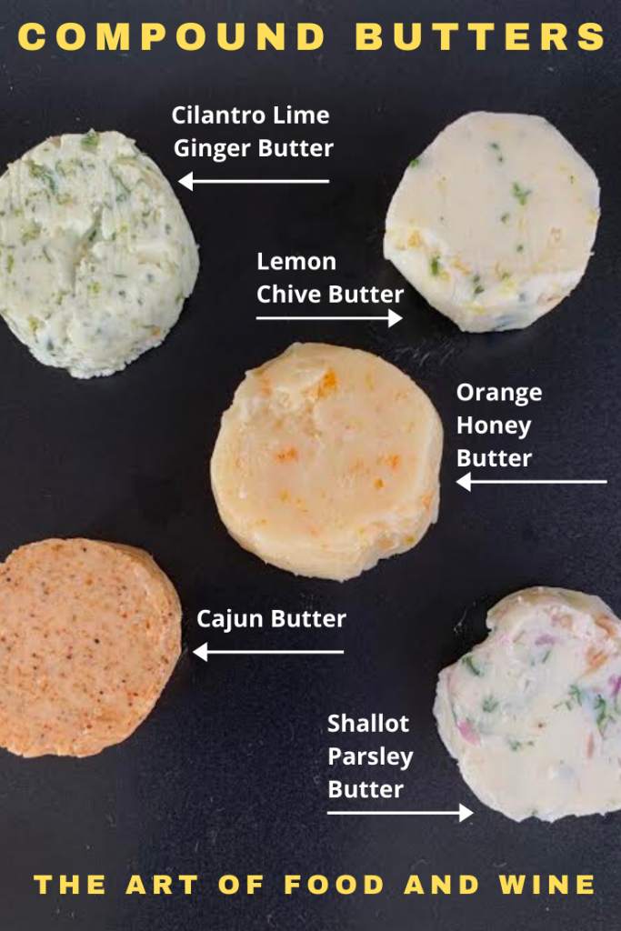 5 flavored Compound Butters