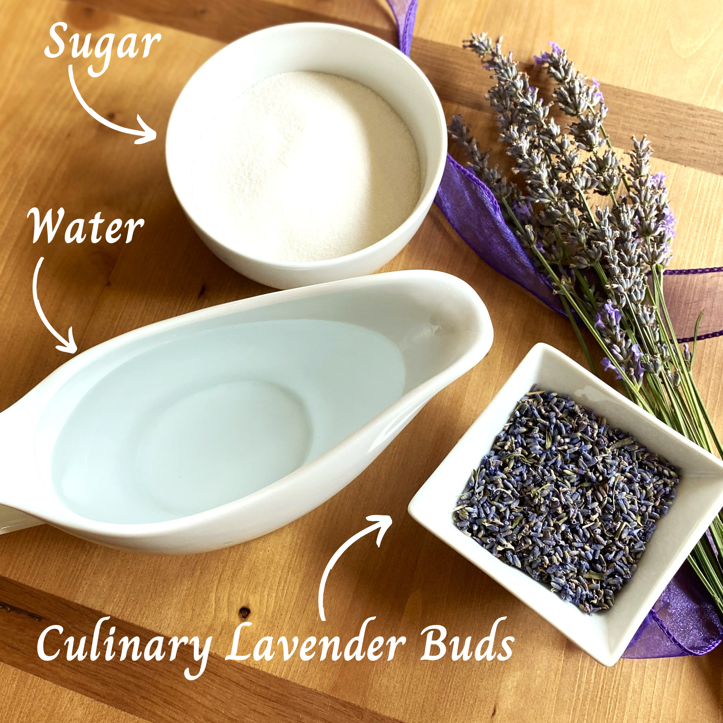 Lavender simple syrup ingredients
