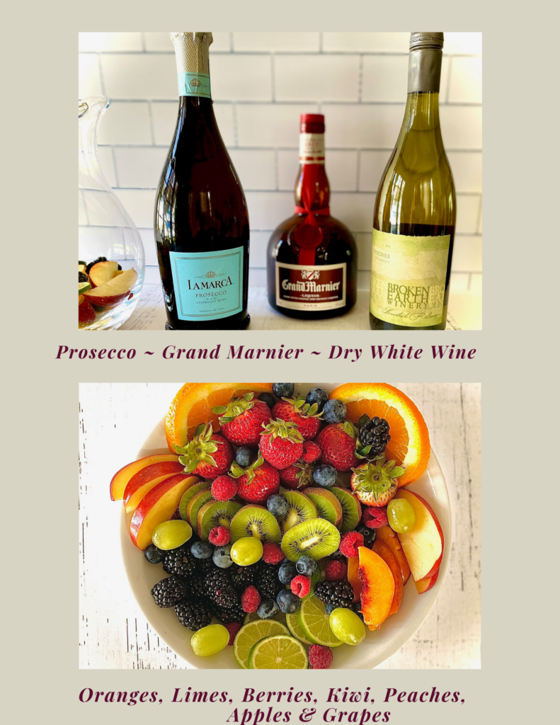 Ingredients for Sangria