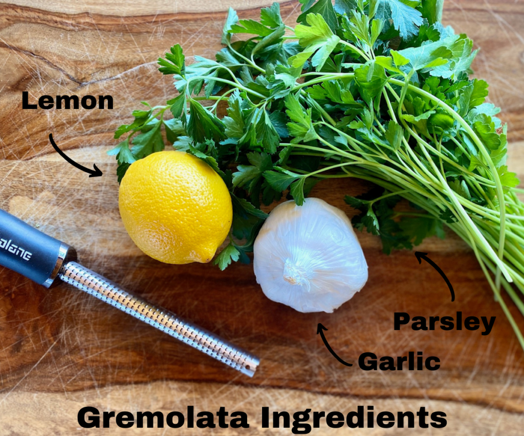 ingredients for gremolata