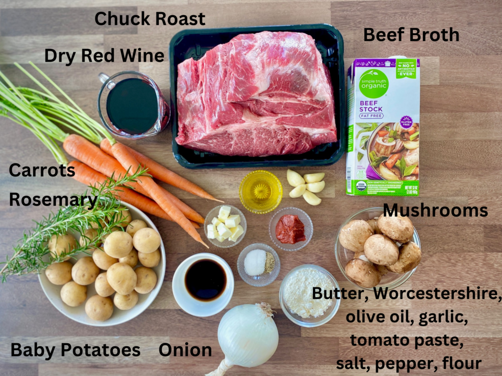 Ingredients for Pot Roast