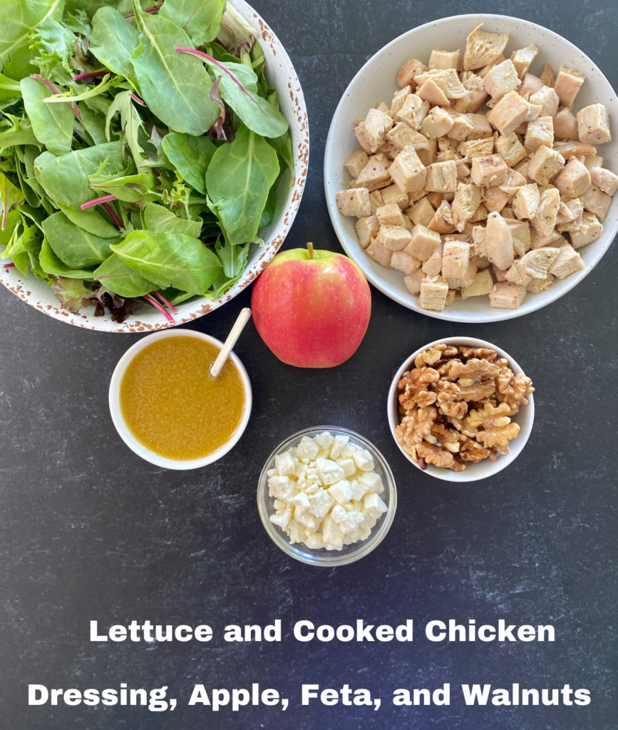Ingredients for Apple Chicken Salad